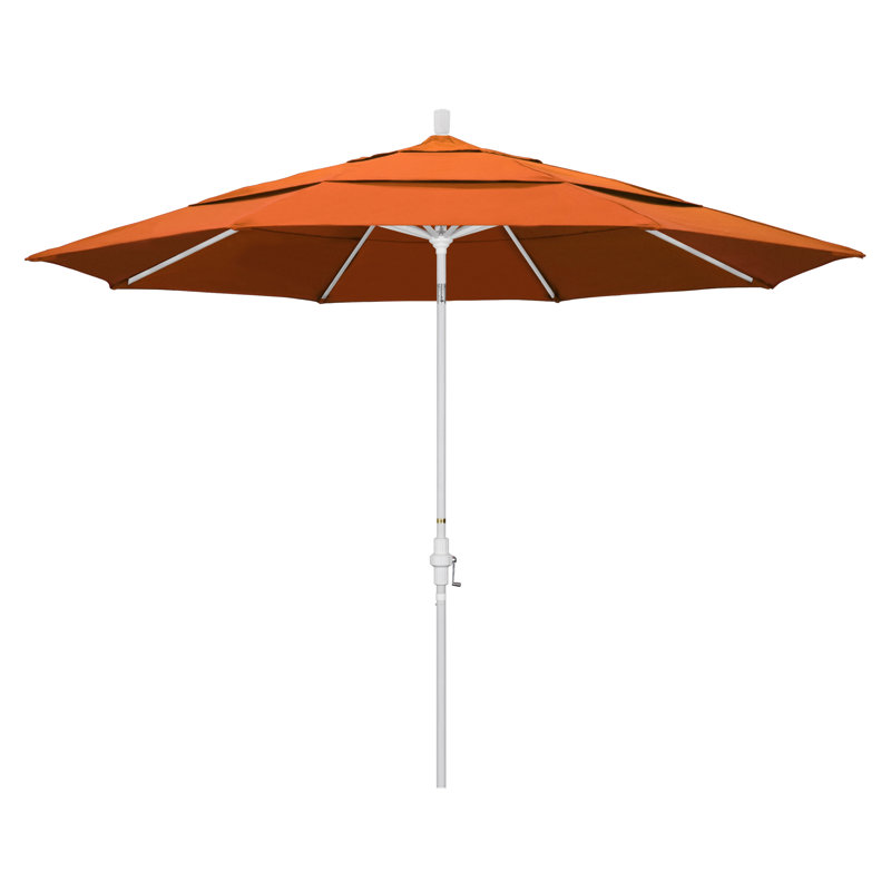 Parasol de marché Broadmeade octogonal Sunbrella, Toile Sunbrella® toscan, Blanc mat