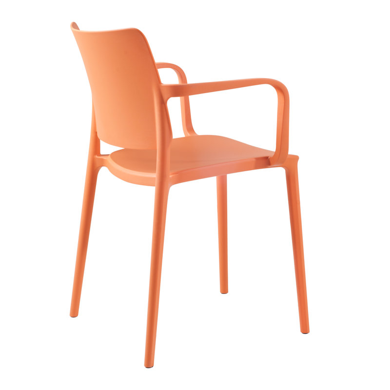 Fauteuil de salle à manger Maddon, Orange