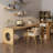 Burlywood L-Shaped Solid Wood desks-629525758-629525744