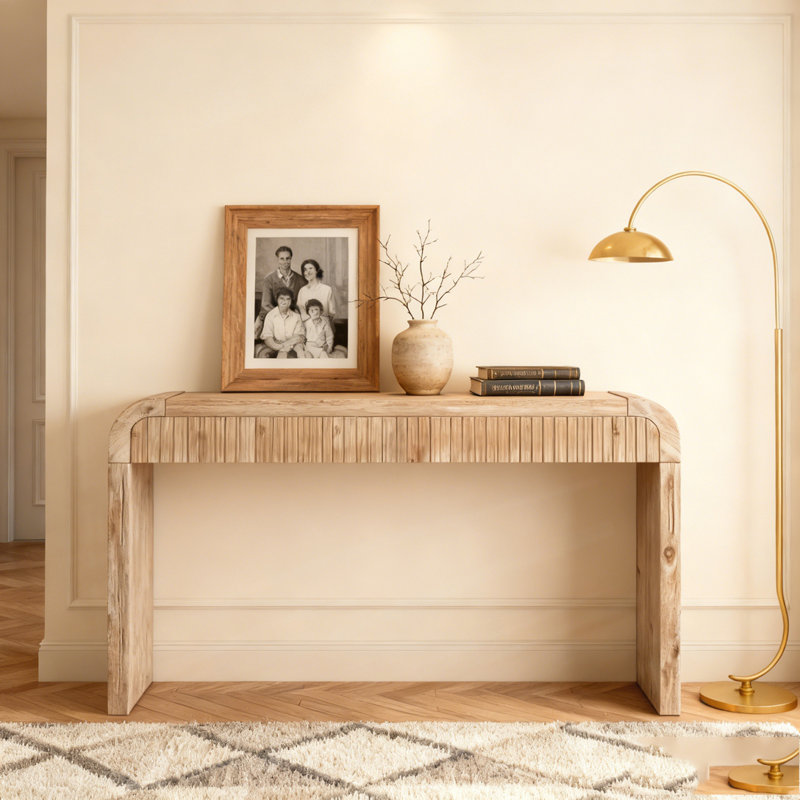 Table d'entrée 59 "Vintage, Bois naturel délavé