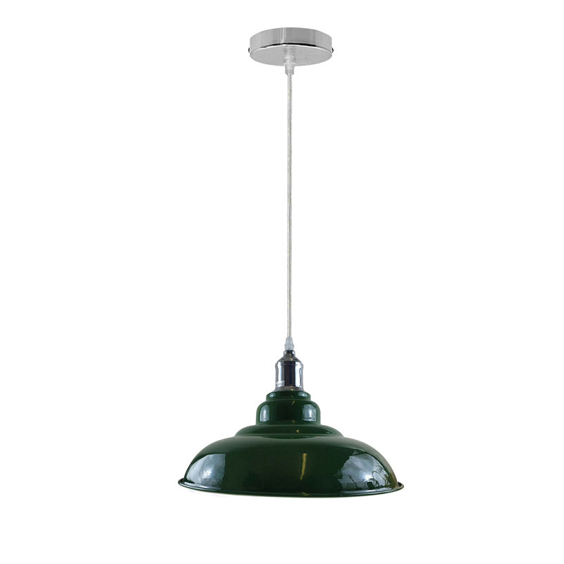 Palisade 1 - Light Chrome Pendant, Green