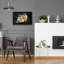 Art mural en verre «Moody Golden Florals» par Yvette St. Amant-742548576