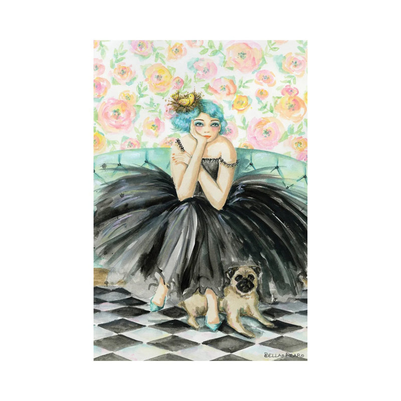 Eloise And George 1 Piece Wall Art on Canvas, 66.04 cm H x 45.72 cm W, Wrapped Canvas, Does Not Apply