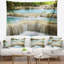 Photographie blue erawan cascade paysage tapisserie-28484102