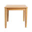 Table d'appoint en bois rustique avec détails en lattes, 20 x 20 x 18,17, couleur