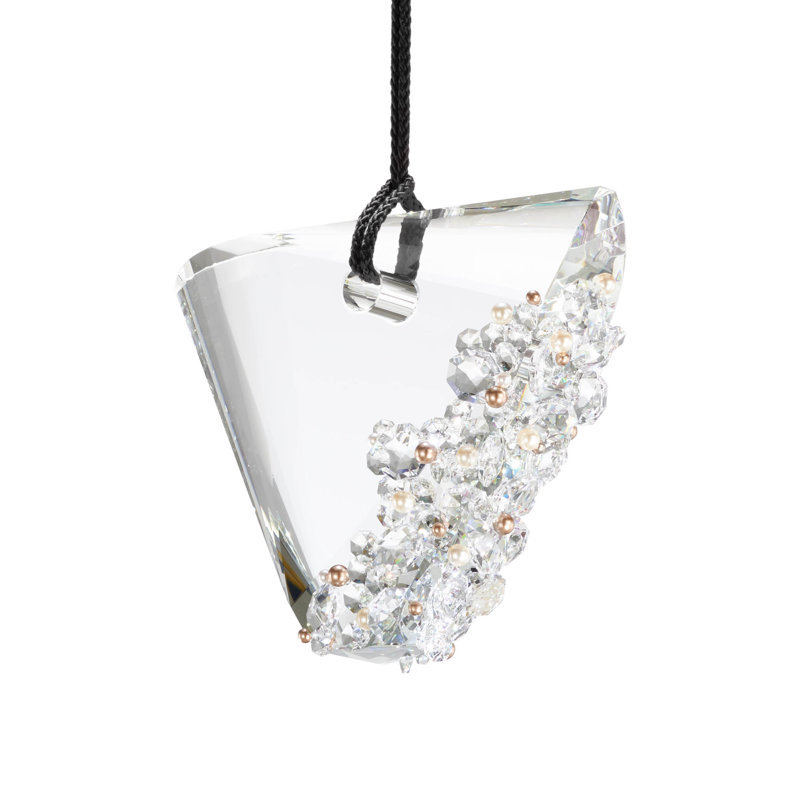 Addesion 1 - Light LED Single Pendant, Polished Chrome/Black Rope
