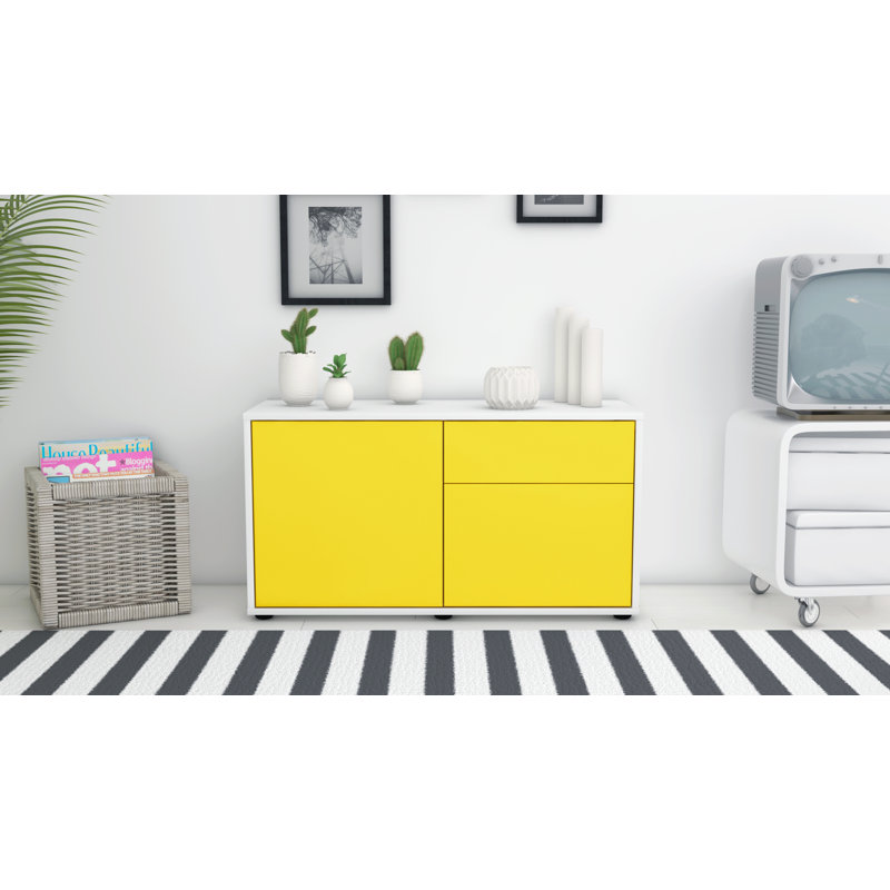 Montrose Sideboard, White/Yellow