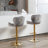 Swivel Upholstered Adjustable Height Counter Stool