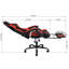 Brayden Studio Mcguinness Adjustable Ergonomic PC & Racing Game Chair with Footrest in Black/Red