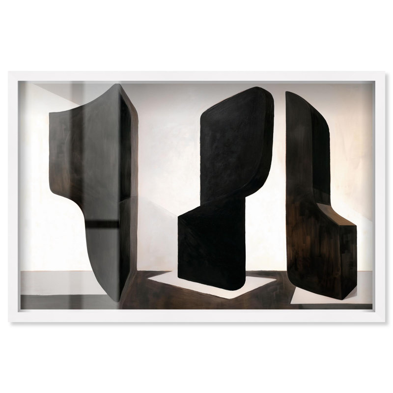 Décoration murale «Bold Assertion I Shadowbox Print» par Art Remedy, cadre blanc, 31 x 21, H 21 po x l 31 po, Cadre blanc