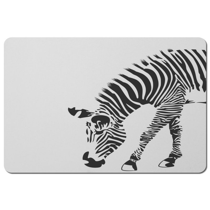 Gamo Wood, Polyester No Pattern Rectangle Placemat