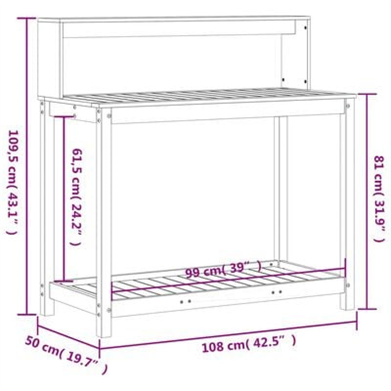 Manufactured Wood Potting Bench