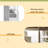 Loft Bed With Shelves, Storage Staircase, Small Wardrobe And White LED Light-413165432
