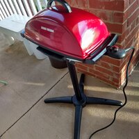 Indoor|Outdoor 12+ Serving Rectangular Electric Grill - Red
