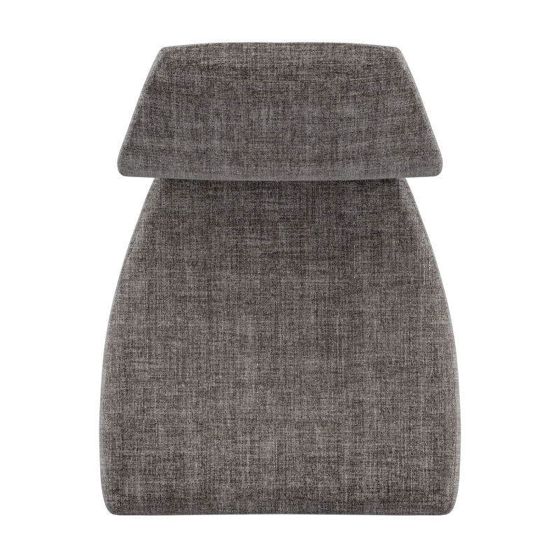 Chaise d'appoint rembourrée Jaeya, Espresso, Lin gris