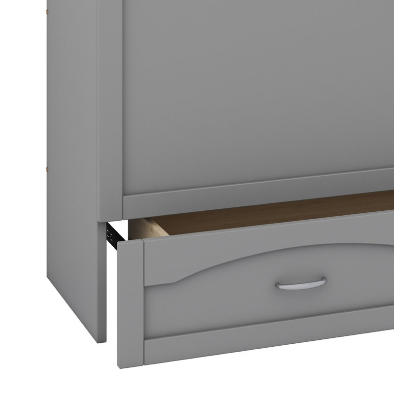 Dyemond Murphy Storage Bed, Queen, Gray