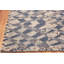 Magnifique tapis kilim bleu d'inspiration suédoise