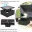 Lit de jour pour patio avec table pliante inclinable pour meubles-1052113352