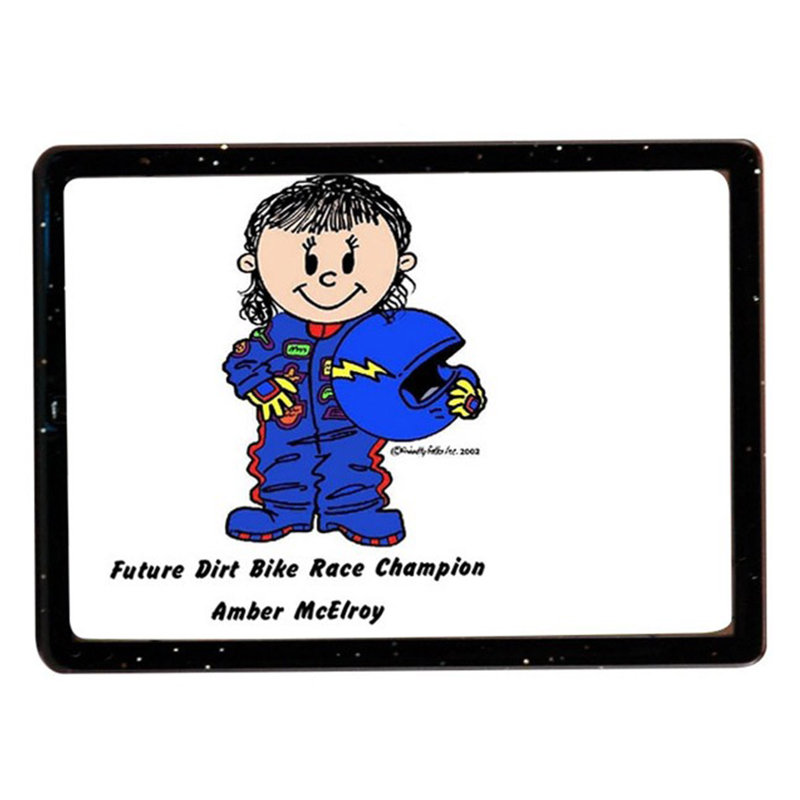 Personnalisé pilote de voiture de course futur - aimant acrylique féminin - grand cadeau!, Oui