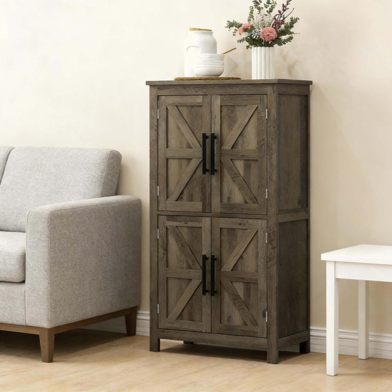 Armoire de maison, armoire de rangement de vestibule, armoire de cuisine, Brun