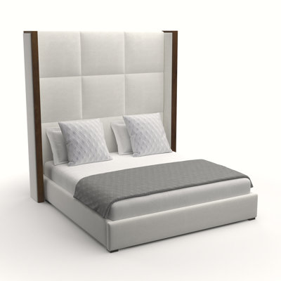 Dipson Upholstered Wingback Bed