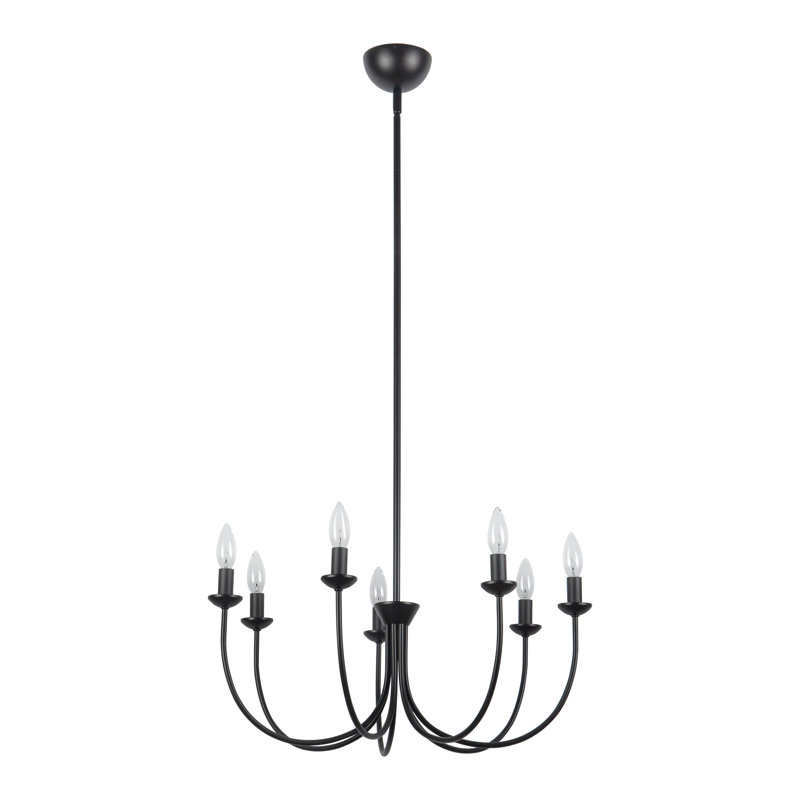 Lustre noir mat 26 po Ember, Noir mat