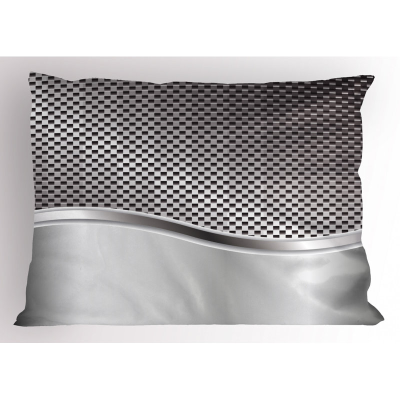 Polyester Geometric Sham Set, King