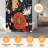 Floral Shower Curtain with Hooks Included