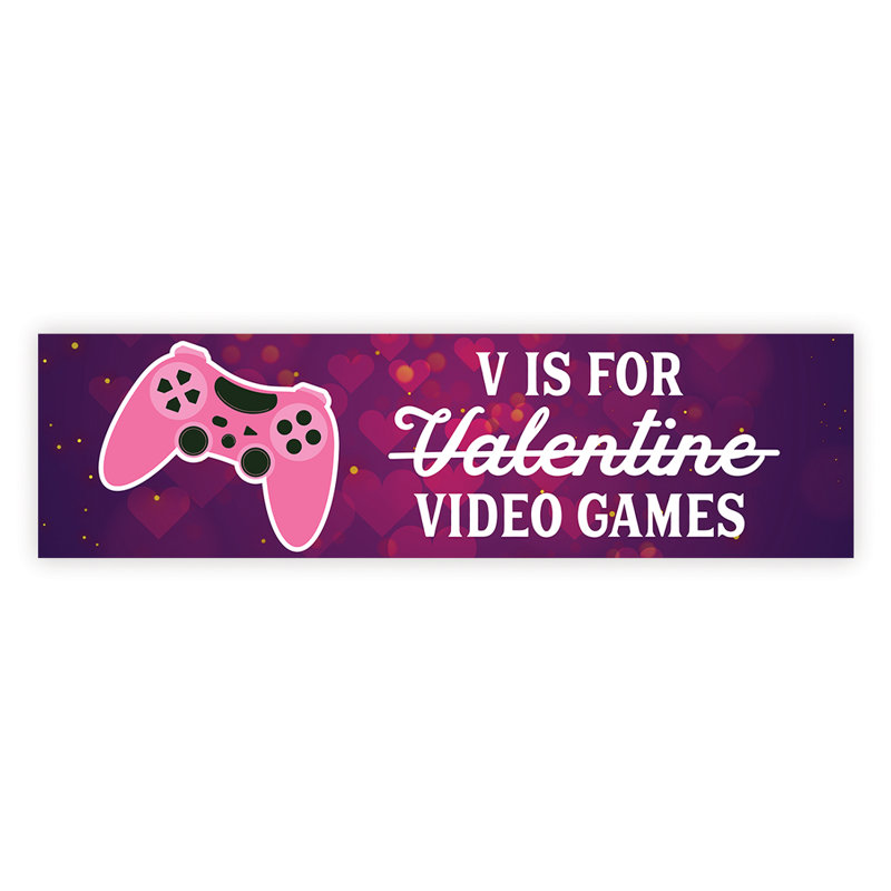 Bannières / enseignes de la Saint-Valentin