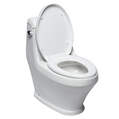 Siège de toilette allongé de remplacement à fermeture douce