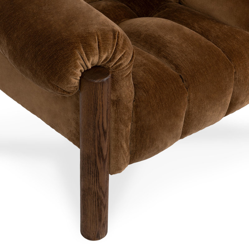 Sansa Upholstered Accent Chair Bronze, Bronze