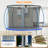 Babevy Round Backyard Trampoline with Safety Enclosure