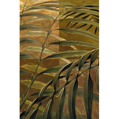 Étude de feuillage tropical - peinture sur toile tendue
