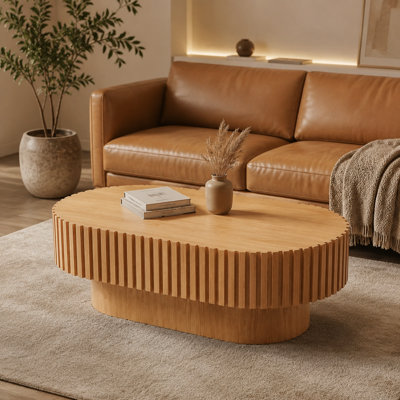 Table basse ovale moderne Mid Century