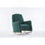 Chaise berçante en tissu avec repose-pieds réglable-1287876486