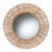 Aaban Round Seagrass Beveled Wall Mirror