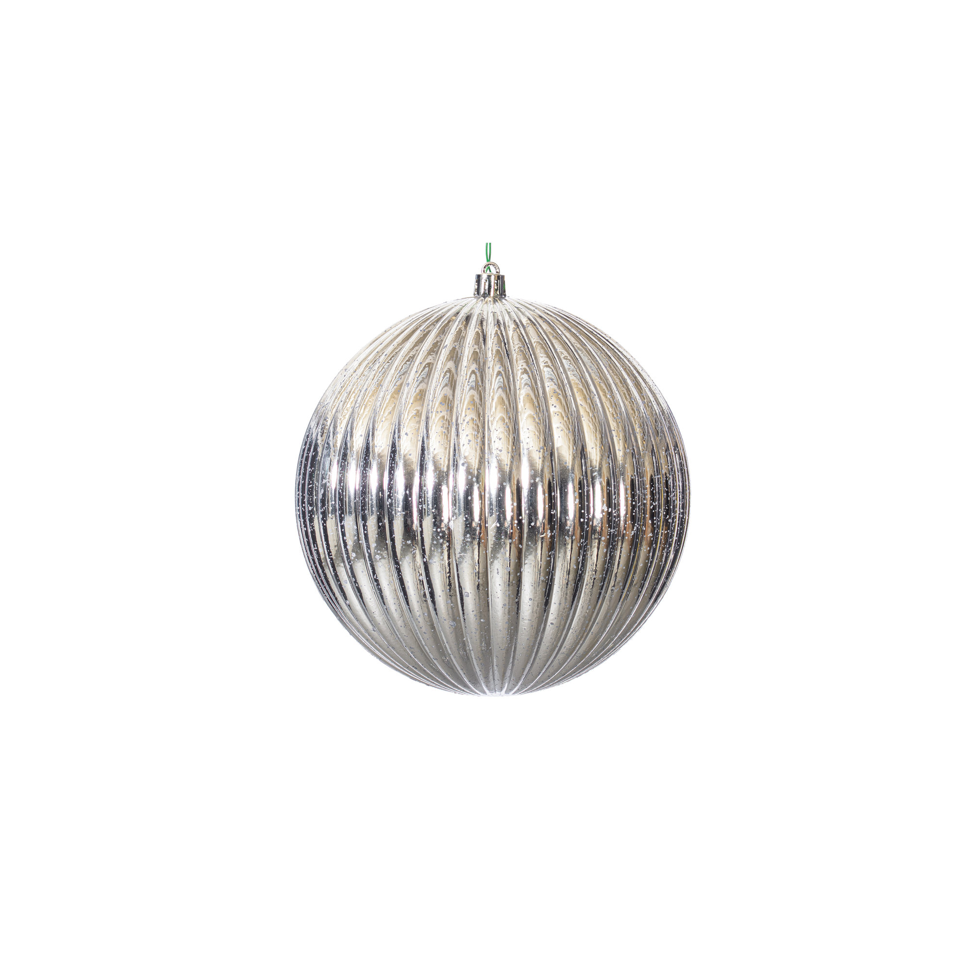 Chistmas Ball Ornament Set of 4, Silver