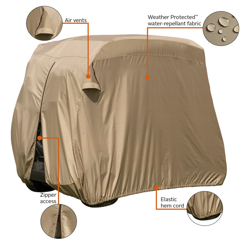 Golf Cart Cover By Classic Accessories, 59" H x 87" W x 45.5" D