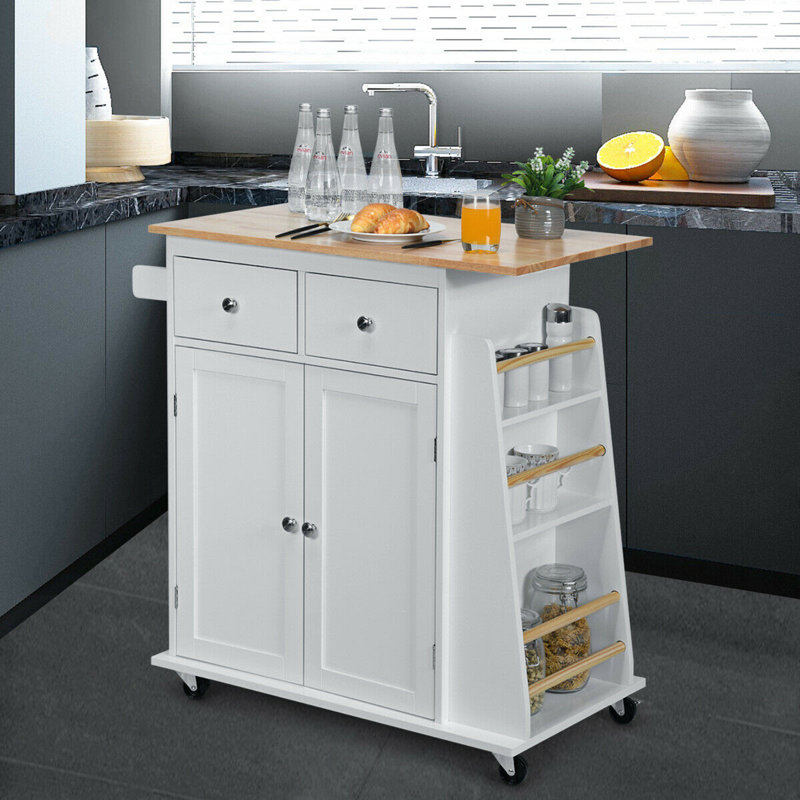 Dyako 36 " W Kitchen Island, White