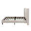 Très grande tête de lit tapissier très grand, tissu chenille beige-61596111-61596104