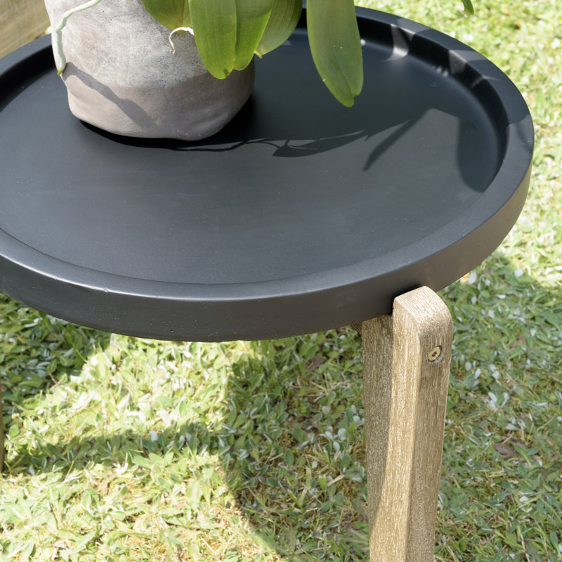 Akil Round Outdoor Side Table , 55cm cm W 52cm cm D