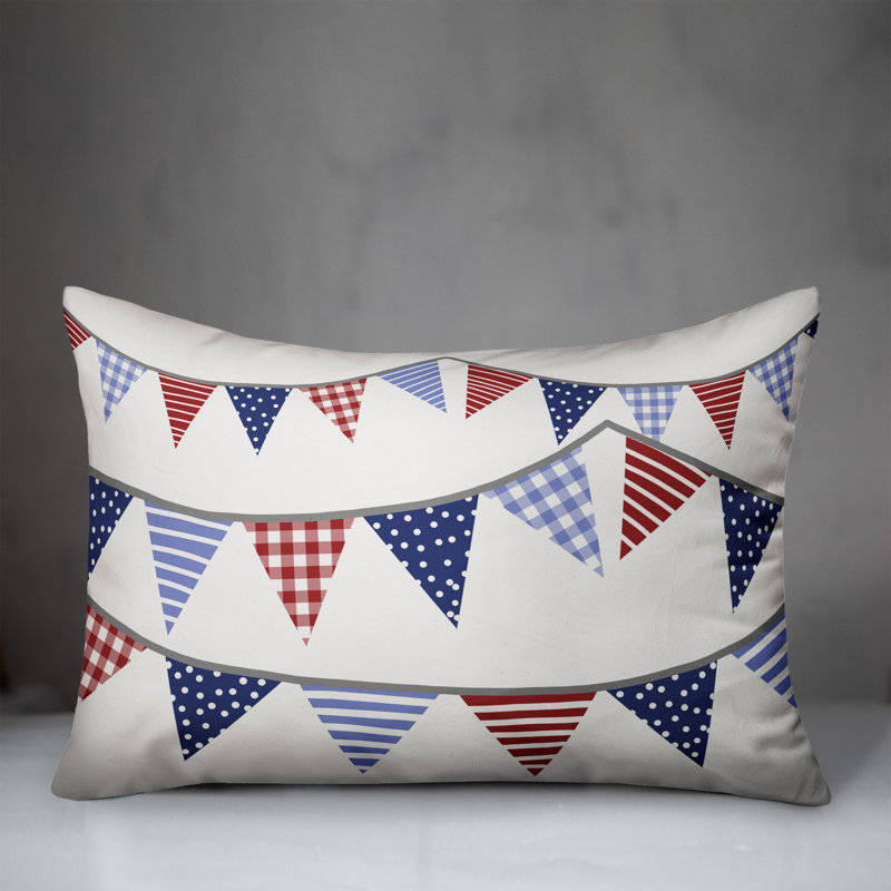 Coussin lombaire intérieur / extérieur Patriotic Garland