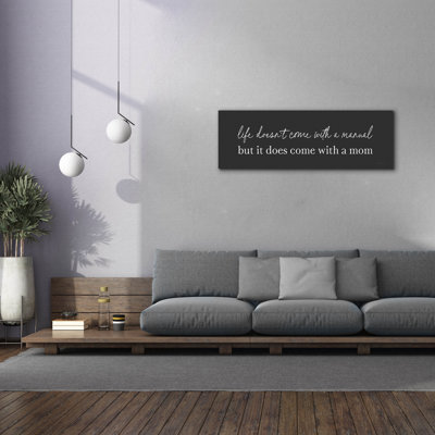 Art mural épique Graffiti «Life Manual» par Lettrage et doublure, 60 po x 20 po