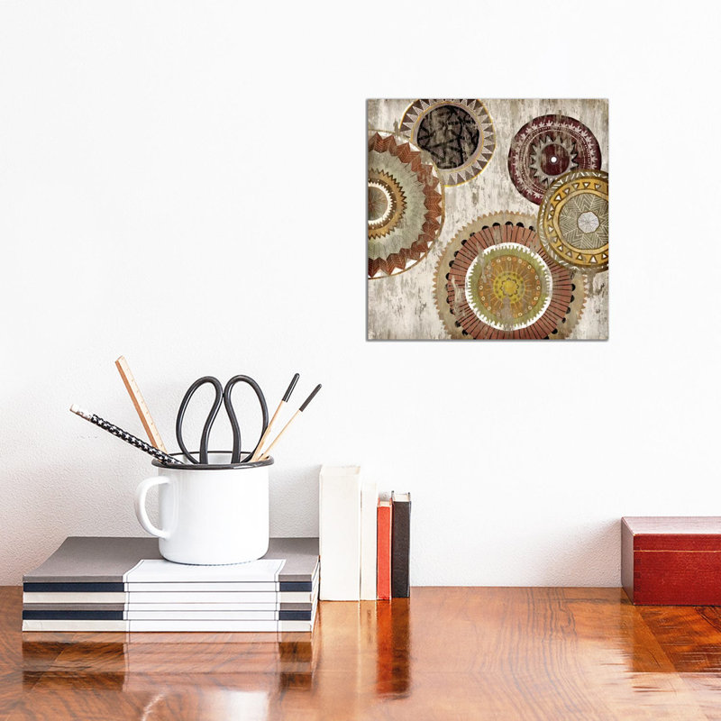 Native Circle II by Edward Selkirk - Wrapped Canvas Panoramic Print, 30.48 cm H x 30.48 cm W