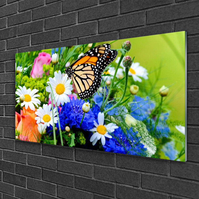 Flowers Nature - Unframed Photograph on Glass