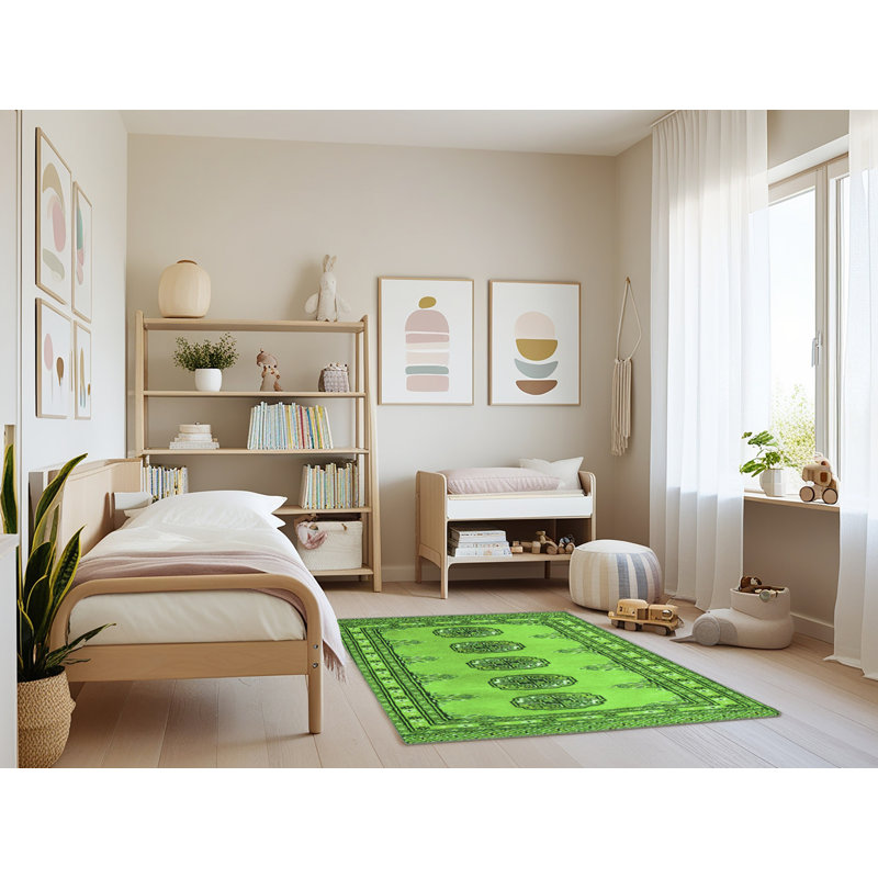 Washable Southwestern Indoor Rug, Rectangle 3' x 5'