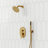  Pressure-Balanced Shower System, 6-Inch Rainfall Shower Faucet with Rough-in Valve-116781426