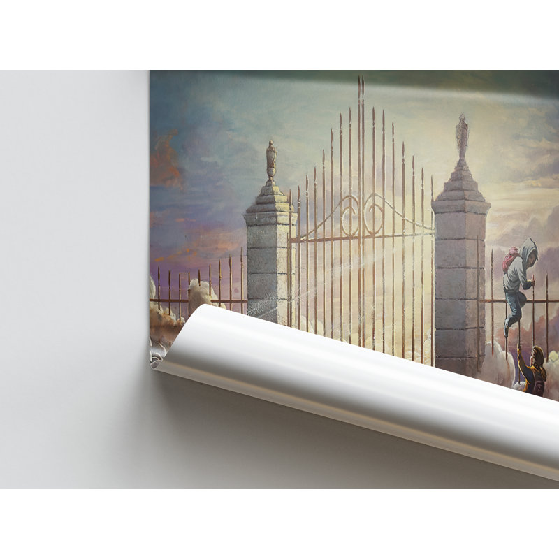 Banksy Pearly Gates, Street Wall Decor, Graffiti Wall Decor, Banksy Wall Decor, Abstract Art, Pearly Gates Children Artwork,
