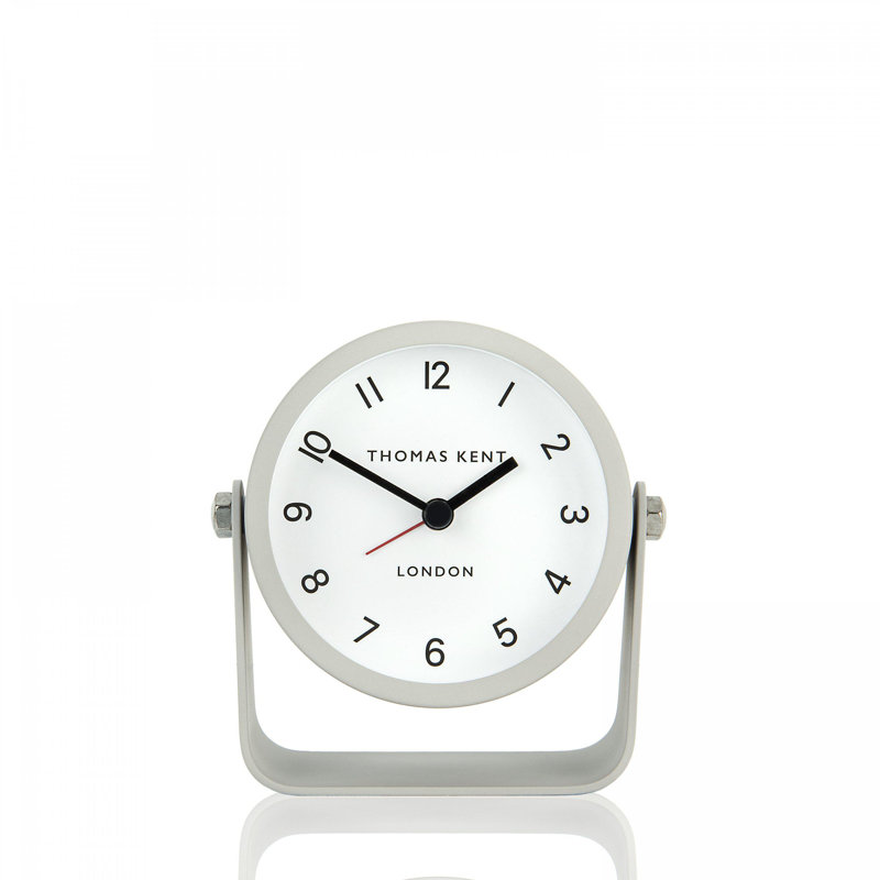 Wren Alarm Clock Dove 4in, Grey