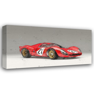 «Ferrari 330 P4» par Stephen Chambers, impression sur toile tendue